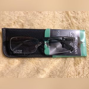Foster Grant Stainless Steel Reading Glasses.Px +1.50.